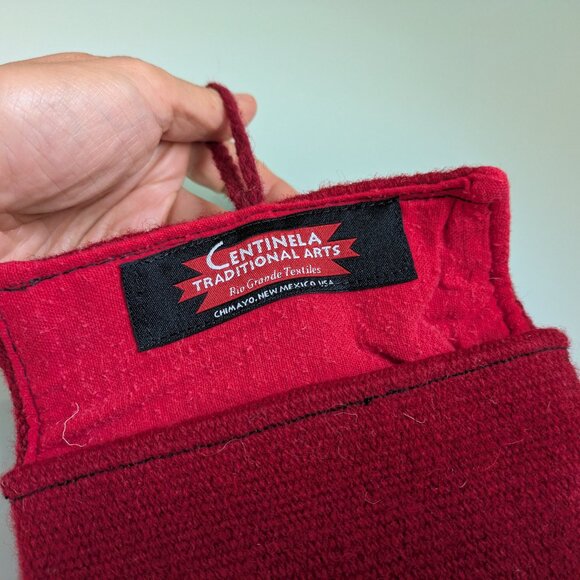 Centinela Traditional Arts Wool Wallet – Red, New Without Tags, 4.5"x6" - Picture 3 of 6